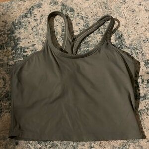 Chic Olive Green Crop Top